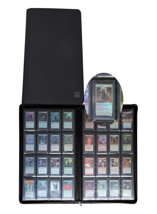 Rieton 16 Pocket Top loader Binder, Holds 640 Top Loaders, Top loader Binder with Sleeves for 3'' x 4'' Top loaders - Image 1